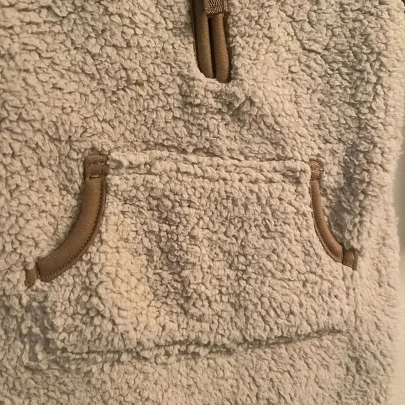 🤍3/$20 Carters Sherpa One Piece Romper Coverall Size 12 Mos. Quarter Zip - Picture 4 of 5